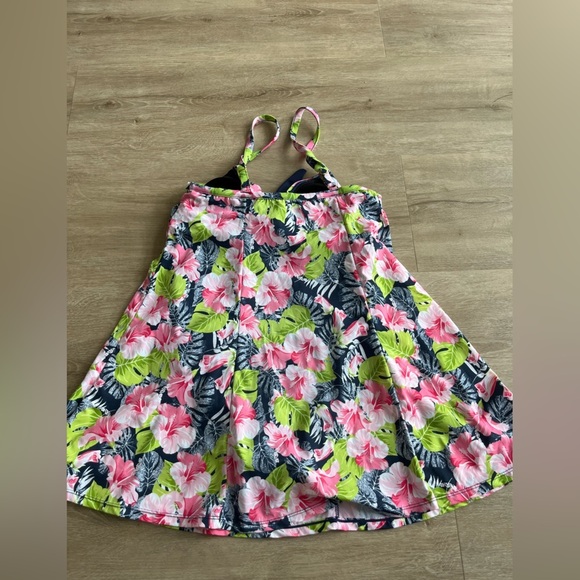 A SHORE FIT Women's Floral Swim Dress SZ 10 - Picture 3 of 6
